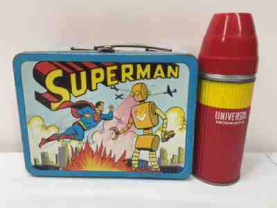 VINTAGE SUPERMAN LUNCHBOX AND THERMOS