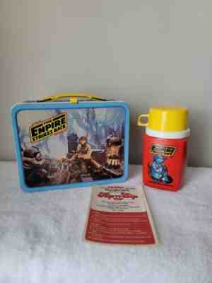 Vintage Star Wars The Empire Strikes Back Lunchbox1980 & Thermos Unused W/Papers