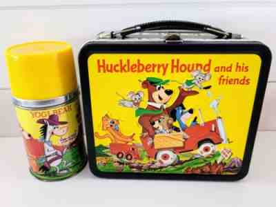 Rare outlet Quick Draw McGraw/Huckleberry Hound and Friends 1961 Metal Lunchbox with Thermos