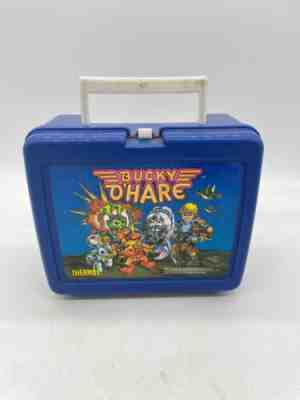 Vintage Bucky Oâ??Hare Thermos Lunchbox 1991 Blue Box Only Lunch Kit Hasbro 76