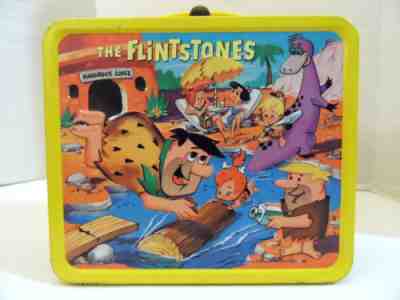 Vintage 1964 The Flintstones Metal Aladdin Lunchbox - EXCELLENT/NO THERMOS