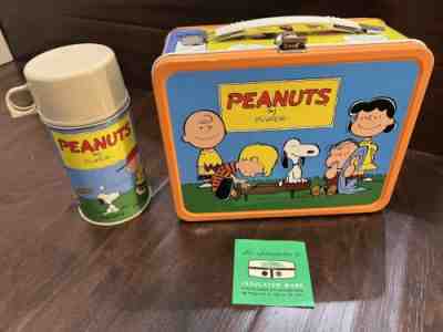 Vintage Metal Peanuts Snoopy Thermos, Snoopy Kids Lunchbox Thermos, 19 –  Funkyhouse Vintage