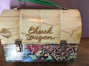 Vintage Chuck Wagon Dome Lunchbox And Thermos. 1958 By Aladdin