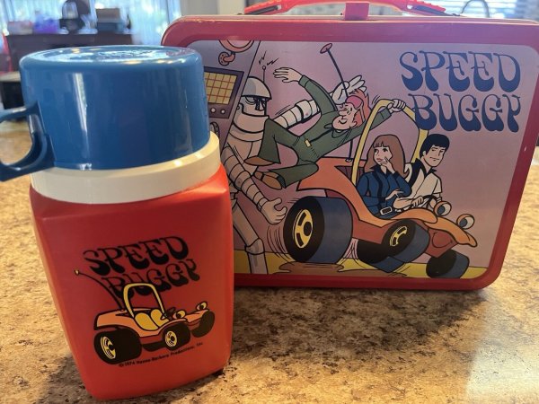 Boîte à Goûter Vintage Métal Speed Buggy - Années 70 - Occasion Bon état
