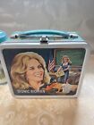 The Bionic Woman Metal Lunch Box Thermos From 1978 Lindsay Wagner Vintage NONH