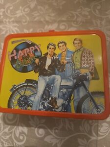 Vintage Unused Happy Days Lunchbox Lunch Box Fonz Thermos Yellow 1976 Paramount