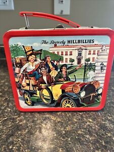 Vintage 1963 Beverly Hillbillies Embossed Metal Lunchbox, No Thermos / Aladdin