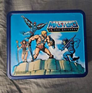 Vintage He-Man Masters of the Universe metal lunchbox with thermos. New With Tag