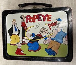 Vintage 1962 Popeye Lunchbox only - NO Thermos