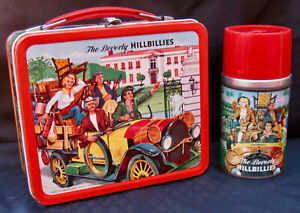 Vintage BEVERLY HILLBILLIES Lunchbox & Thermos - TV Comedy (1963) C-8.5 Awesome!