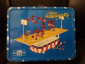 VINTAGE 1971 HARLEM GLOBETROTTERS LUNCHBOX AND MATCHING THERMOS on sale - RARE VERSION