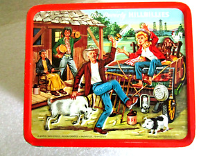 Vintage Aladdin 1963 Beverly Hillbillies Embossed Metal Lunchbox No Thermos