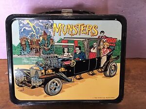 Vintage 1965 The Munsters Metal Lunchbox & Thermos - Kayro-Vue Productions