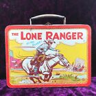 Vintage 1954 Adco-Liberty Mfg. Lone Ranger Metal Lunchbox with Rare Blue Band