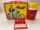 Brand New! Vintage 1976 Happy Days The Fonz Metal Lunch Box & Thermos Excellent!