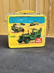 Vintage 1967 The Rat Patrol Metal Lunchbox with Thermos