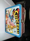 VINTAGE ADVERTISING 1954 SUPERMAN TIN LUNCH BOX RARE FIND