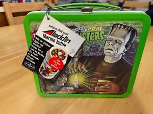 Vintage 1979 Aladdin Universal Monsters Lunchbox with original themose and tag