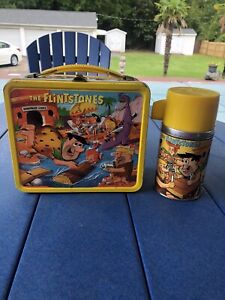 Similar Items to 1960's Aladdin Flintstones Lunch Box and Thermos