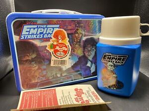 Vintage EMPIRE STRIKES BACK Lunchbox & Thermos  STAR WARS (1981) Minty Rare Find