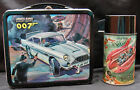 Vintage JAMES BOND Lunchbox & Thermos - MI6 Spy Movies (1966) C-8.5/9.0 Minty!