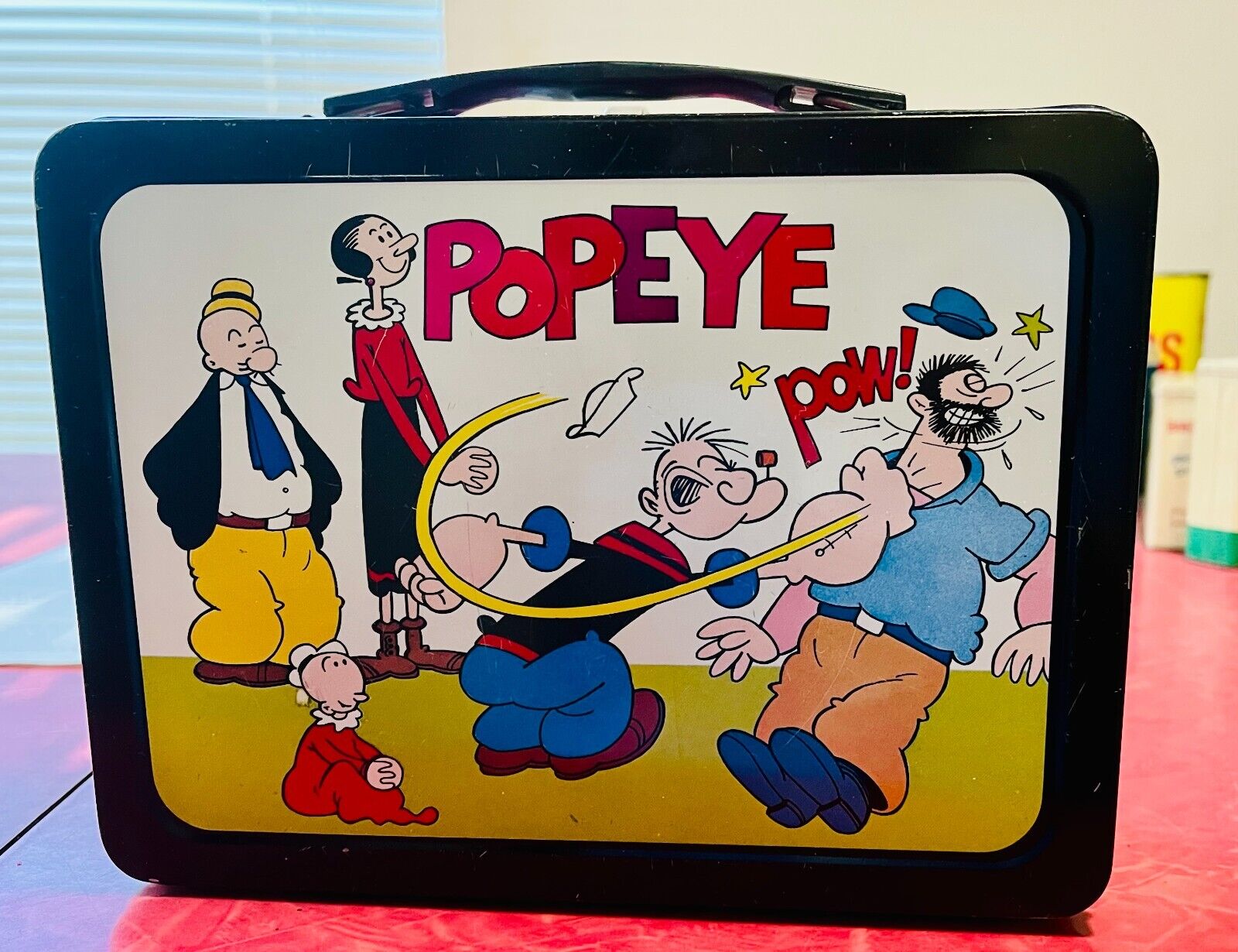 Popeye the Sailor 1962 Metal Lunch Box Vintage Rare Lunchbox Lunch Pail #2