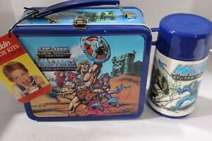 Vintage 1983 Masters Of The Universe Metal Lunchbox With Thermos