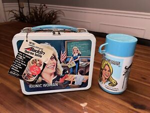 Vintage Aladdin Metal Lunch Box the Bionic Woman 1978 