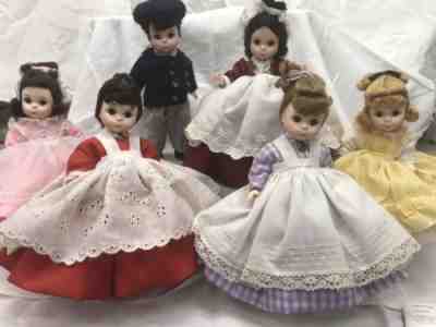 Vintage 8" Madame Alexander LITTLE WOMEN COMPLETE SET OF 6