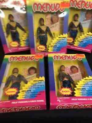 Menudo Set Of 5 8â? Boxed Mego Figures - 1983 Multi Toy Corps.