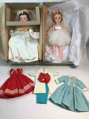 2 MINT IN BOX Dolls: Vintage Alexander Elise Bride & Ballerina + RARE Outfits