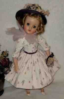 Vintage Madame Alexander RARE Elise Blone Hair 1958 Butterfly Print Variation