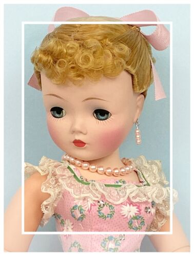 WOW~VERY RARE Vintage Madame Alexander PONYTAIL Cissy In NM Pink Wreath Sundress