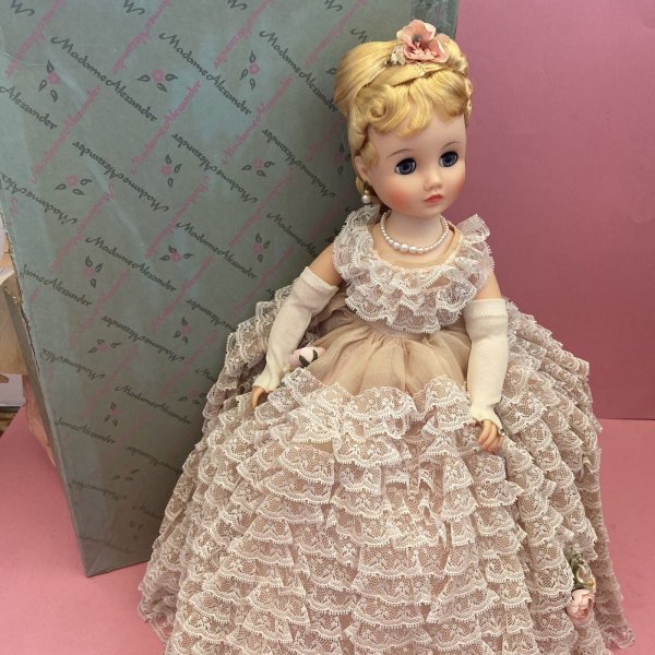 #1730 1958 Elise Tulle Dance Frock 16.5" Madame Alexander Doll Pink Gown In Box