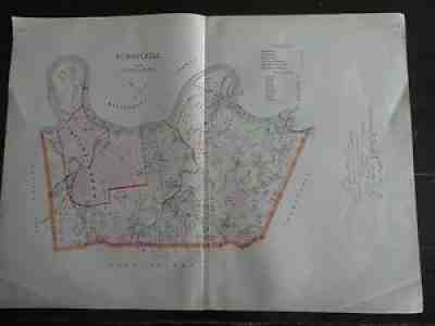 HISTORIC 1883 Map of the Township of SCHUYLKILL, PA - Detailed Specific