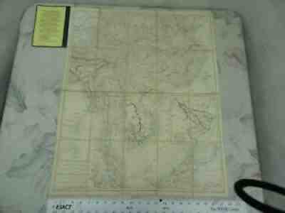 EDWARD STANFORD 1883 Folding Map of South Eastern Asia Peking to Singapore