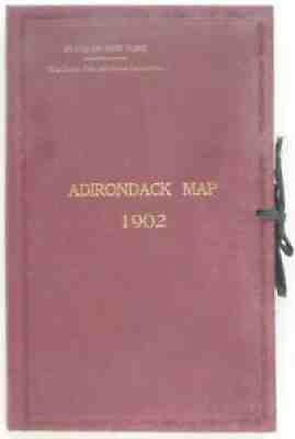 Original 1902 Official ADIRONDACK PARK MAP Boundaries Trails Railroads 4 Sheets