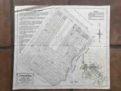 Circa 1920â??s Stanford Park Palo Alto Map