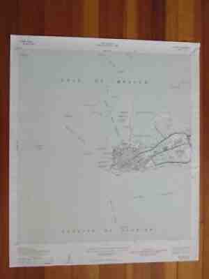 Key West Florida 1952 Original Vintage USGS Topo Map