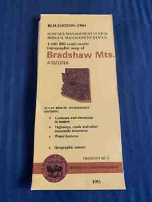 ARIZONA BLM TOPOGRAPHIC MAP - BRADSHAW MTS