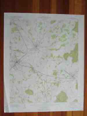 Winchester Tennessee 1960 Original Vintage USGS Topo Map