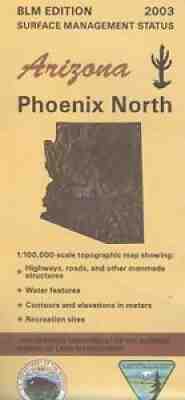 USGS BLM edition topographic map Arizona PHOENIX NORTH 2003