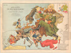 Angling in Troubled Waters. A Serio-Comic Map of Europe by Frederick W. Rose