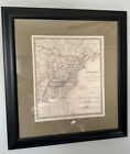 Framed Large 1834 (east) North American Index Map