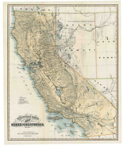 Britton and Rey’s Reduced Map of the State of California