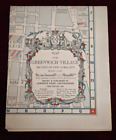 1960 1st Ed. Map of the Greenwich Village section New York City Lawrence Fahey