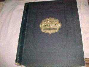 1872 F W BEERS - ATLAS OF CUMBERLAND COUNTY Penna  -  40 maps - BEAUTIFUL