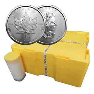 Monster Box of 500 - 2023 $5 Silver Canadian Maple Leaf 1 oz BU