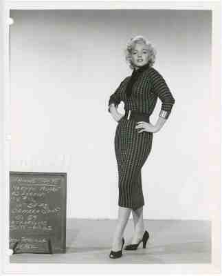 Marilyn Monroe Gentlemen Prefer Blondes Wardrobe Test Photograph Original 1953  