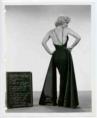 Marilyn Monroe Gentlemen Prefer Blondes Wardrobe Test Photograph Original 1953  